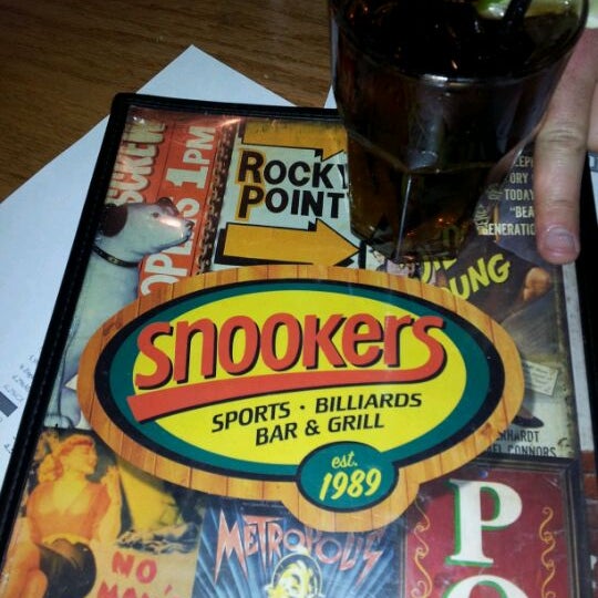 Photo taken at Snookers by Michael P. on 4/15/2012