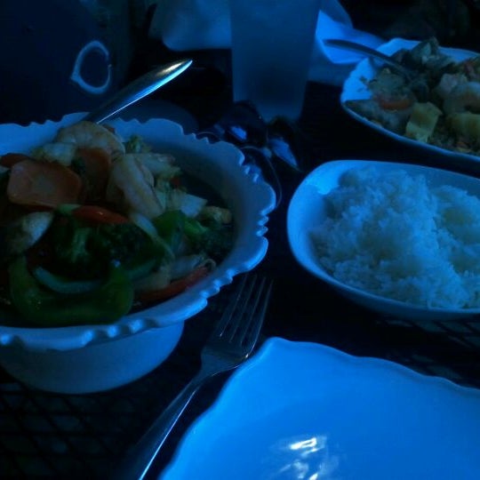 Photo taken at Teak Thai Cuisine &amp; Sushi Bar by Kevin A. on 6/28/2012