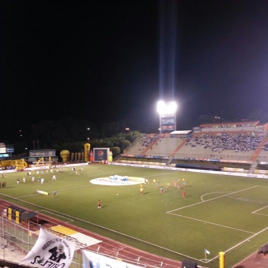 Photo taken at Estadio Cementos Progreso by Erick C. on 7/19/2012