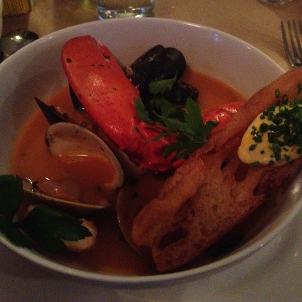 Go to Brooklyn Fish Camp and have the seafood bouillabaisse.