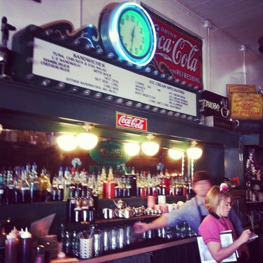 Photo taken at MacAlpine&#39;s Diner and Soda Fountain by Allison D. on 3/28/2012