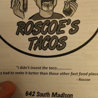 Photo taken at Roscoe&#39;s Tacos by Matt D. on 4/4/2012