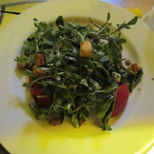 This Fourth of July was hot! It was even hotter in the kitchen, but our air conditioned were craving something light. Watercress salad as it served best!