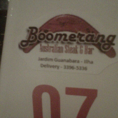 Foto tirada no(a) Boomerang Australian Steak &amp; Bar por Eduardo S. em 7/12/2012