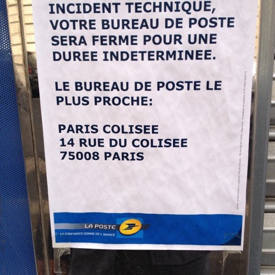 La Poste Champs Elysees 24 Rue De La Tremoille