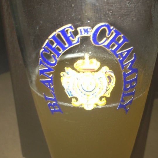 The bartender said the wheat beer, Chambly, is one of the best in the world. He wasn't kidding. Get it.
