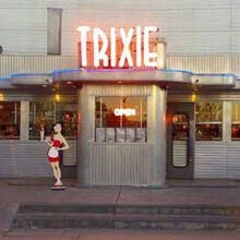 Photo taken at TRIXIE American Diner by Mario C. on 2/3/2012