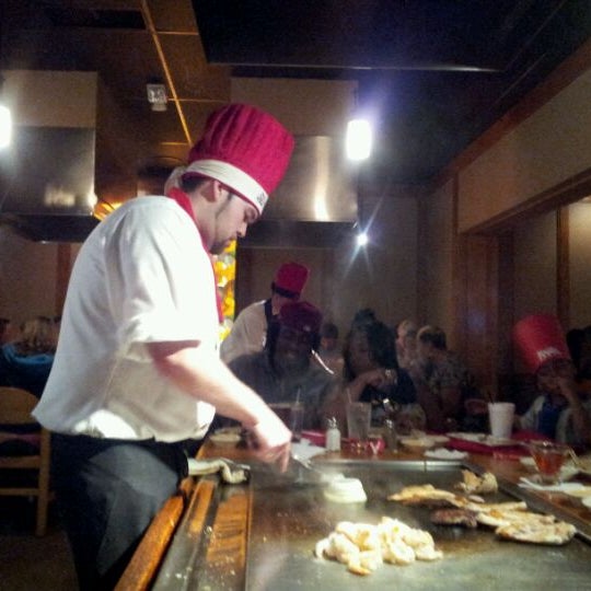 Photo taken at Kanki Japanese House of Steaks &amp; Sushi by Garrett S. on 5/12/2012
