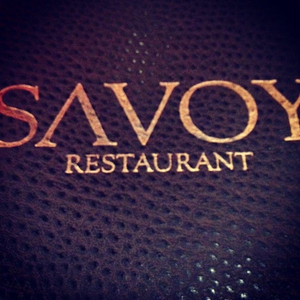 Photo taken at Savoy Restaurant by Nicole A. on 4/14/2012