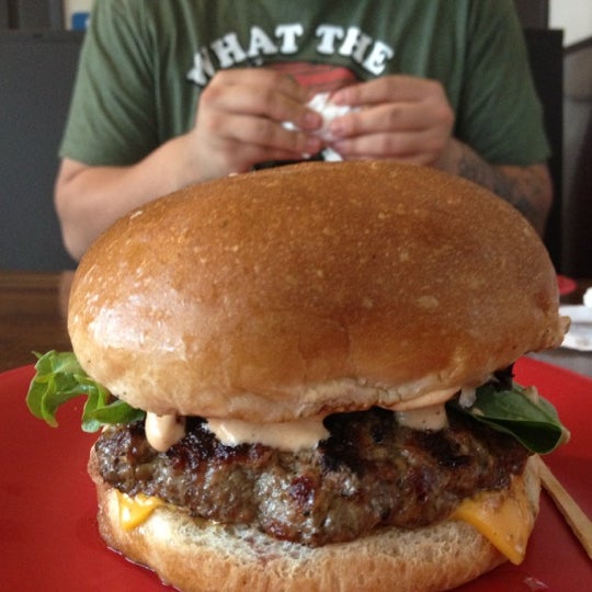 Photo taken at G Burger by Melissa R. on 8/29/2012