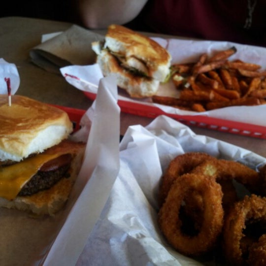 Photo taken at Moonies Burger House by Dawn W. on 9/9/2012