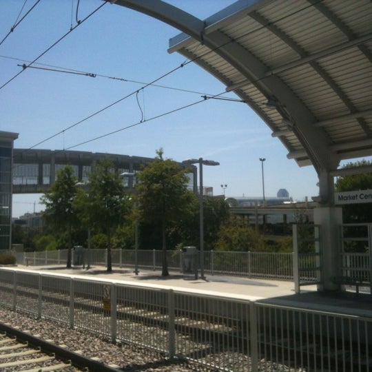 Photo taken at Market Center Station (DART Rail) by C. Troy M. on 7/29/2012