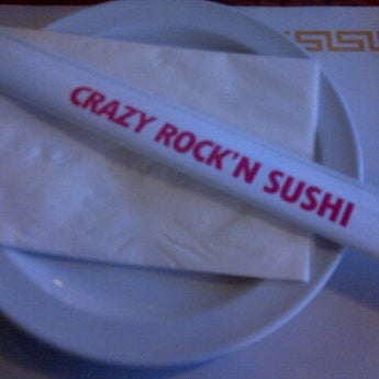 Photo taken at Crazy Rock&#39;N Sushi by AJoy on 2/23/2012