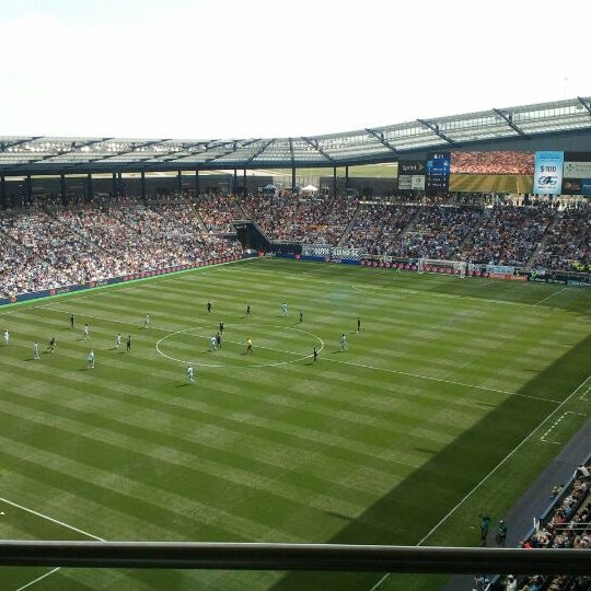 Photo taken at Victory Suite at Children&#39;s Mercy Park by Hans G. on 5/27/2012