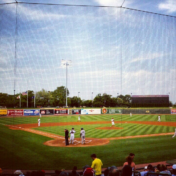 Photo taken at Dow Diamond by Becky S. on 7/27/2012