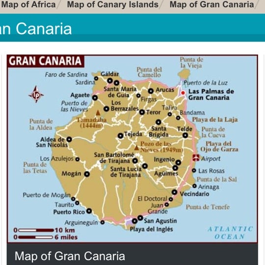 Gran Canaria Nudist Beaches Map