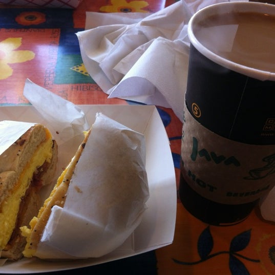 Photo taken at Big City Bagels by Zachary T. on 4/15/2012