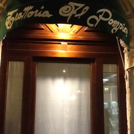 Photo taken at Trattoria Al Pompiere by Nerina D. on 3/14/2012