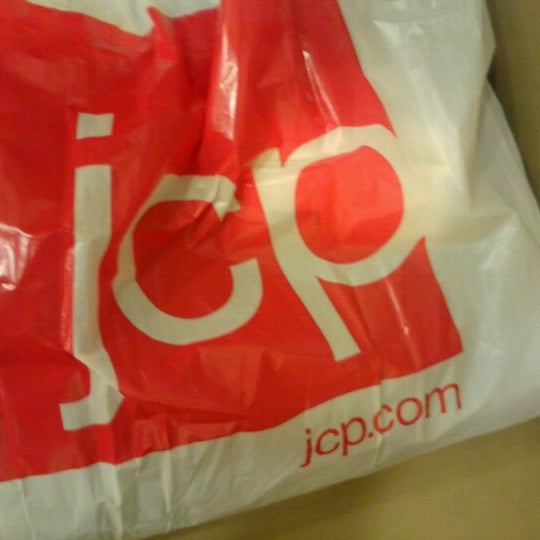 VTG JC Penney JCP Store Shopping Bag Pink Plastic DAMAGE 24"