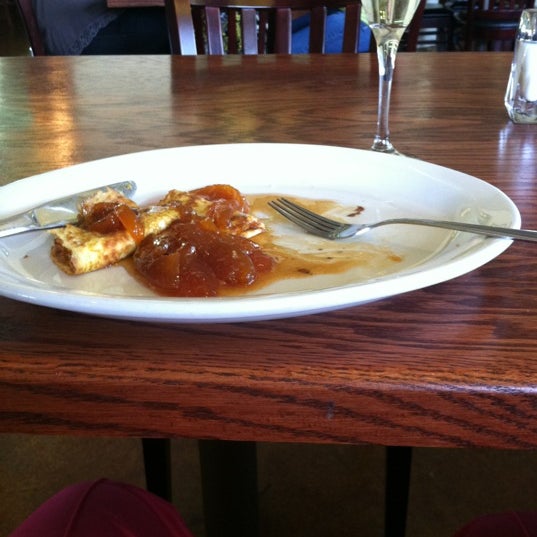 Try the crepes! Oh yeah, and this place let's you build your own wine flights.  I'm definitely coming back here...