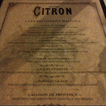 Photo taken at Bistro Citron by Matt S. on 3/15/2012