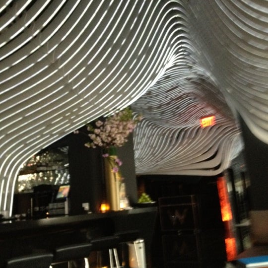 Photo taken at Living Room Bar &amp; Terrace @ W New York - Downtown by Maria F. on 3/25/2012
