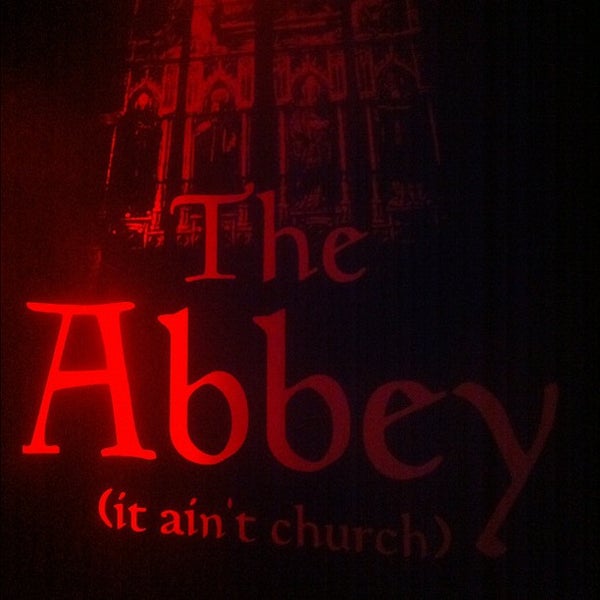 Photo taken at The Abbey by Sean S. on 8/24/2012