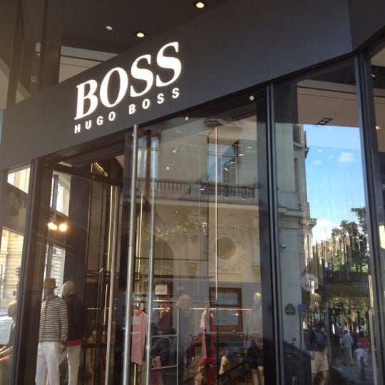 hugo boss champs elysées