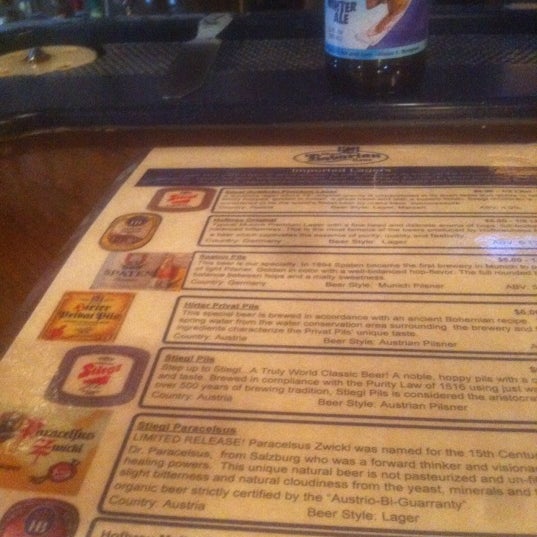 They have a GREAT authentic beer list.