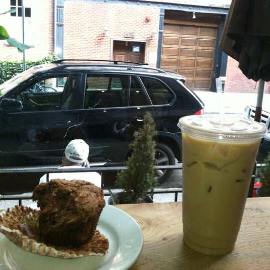 Photo taken at Mojo Coffee by YourNYAgent on 7/27/2012