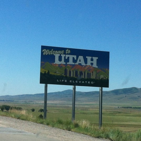 Idaho / Utah State Line Border Crossing