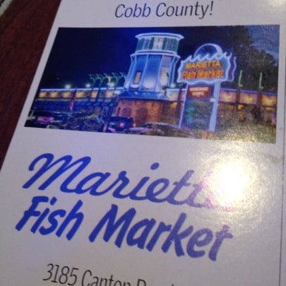Снимок сделан в Marietta Fish Market пользователем Tony B. 8/25/2012