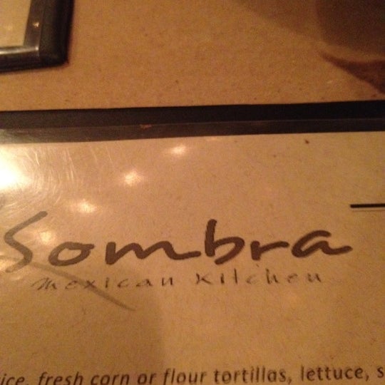 Photo taken at Sombra Mexican Kitchen by Cody C. on 4/17/2012
