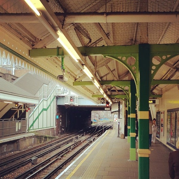 Photo taken at West Kensington London Underground Station by Gordon C. on 7/14/2012