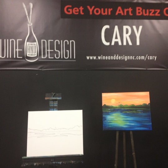 Photo taken at Wine and Design Cary by Dex on 7/30/2012