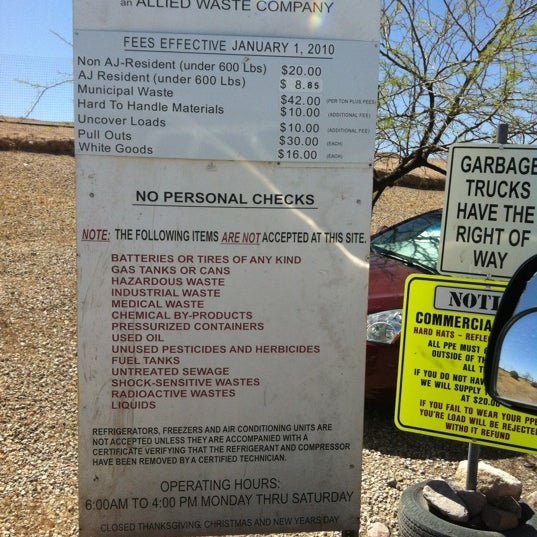 Republic Services Apache Junction Landfill 4050 S Tomahawk Rd