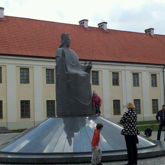 Photo taken at Monument to King Mindaugas by Aurelija P. on 4/21/2012