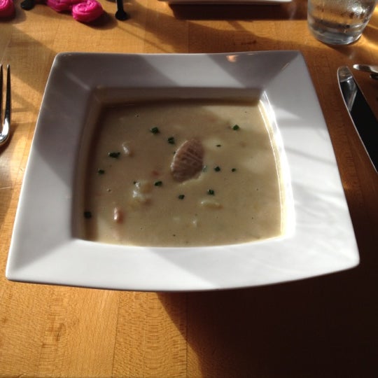 The seafood chowder at the Great Room restaurant is amazing!