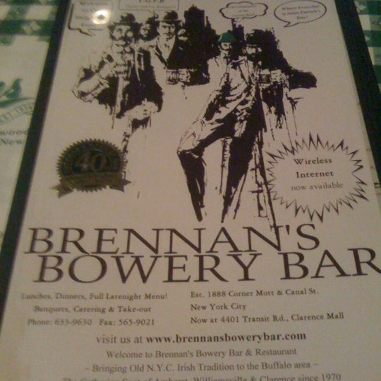 Photo taken at Brennan&#39;s Bowery Bar &amp; Restaurant by Michael S. on 2/26/2012