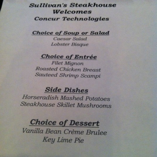 Foto diambil di Sullivan&#39;s Steakhouse oleh Kate @. pada 6/20/2012