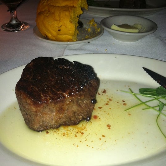 Photo taken at Lewnes&#39; Steakhouse by Laura S. on 7/14/2012