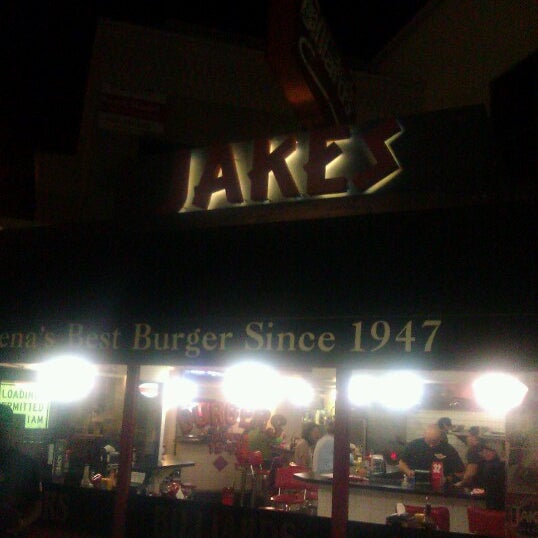 Photo taken at Jake&#39;s Burgers &amp; Billiards by Edward E. on 7/29/2012
