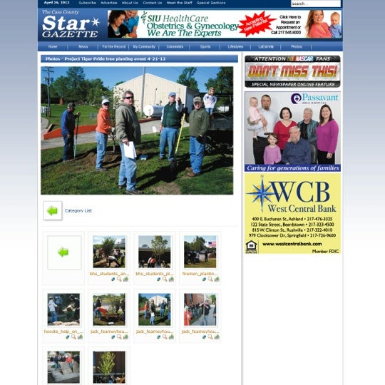 Cass County Star Gazette/ Beardstown Newspapers Office in Beardstown