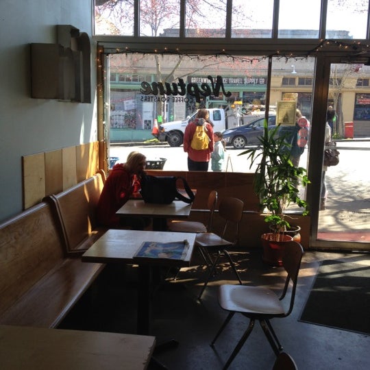 Photo taken at Neptune Coffee by Eric Scott T. on 4/7/2012