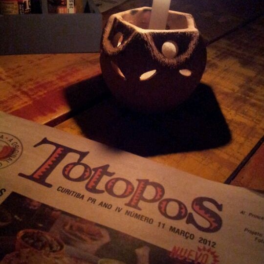 Photo taken at Totopos Gastronomia Mexicana by Guilherme G. on 3/2/2012