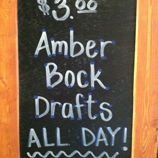 $3 Amber Bock Drafts!!