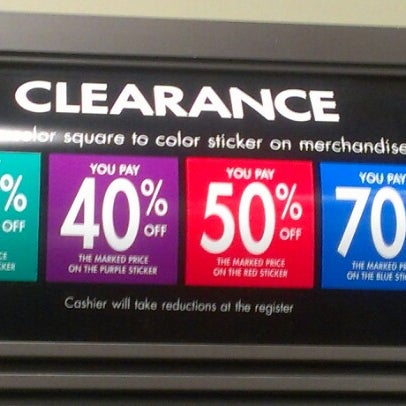 dsw clearance sticker colors 2018