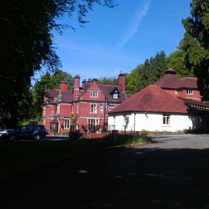 Photo taken at Coed-Y-Mwstwr Hotel by Simon S. on 5/22/2012