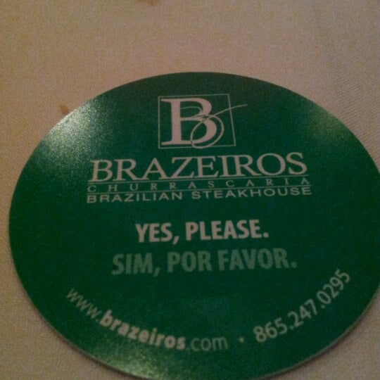 Photo taken at Brazeiros Churrascaria - Brazilian Steakhouse by Caleb A. on 7/11/2012