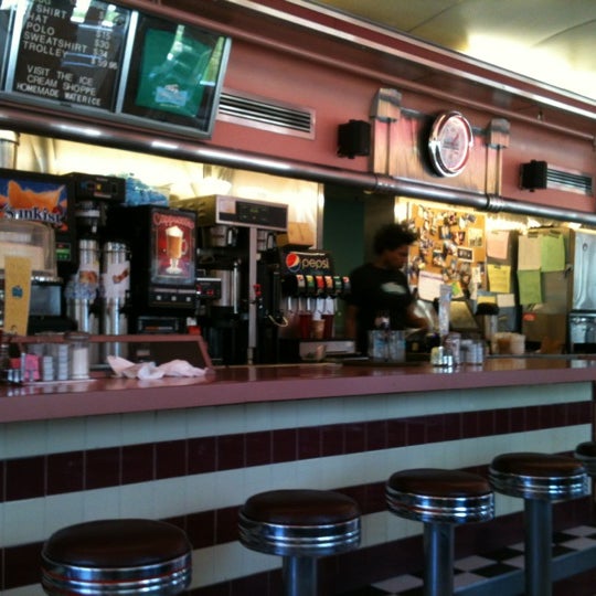 Photo taken at Trolley Car Diner by Nick on 4/6/2012